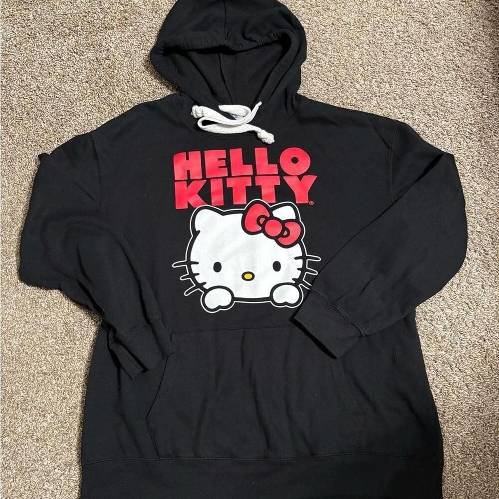 Hello-kitty Women's Black and Red Sweatshirt